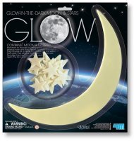 Набір наклейок, що світяться Місяць і зірки 13 шт. (00-05215)