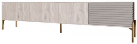 Тумба під телевізор на золотих металевих ніжках LION Грей Самоа димчастий/Кашемір (LION-042604) Тумба під телевізор на золотих металевих ніжках LION Грей Самоа димчастий/Кашемір (LION-042604)