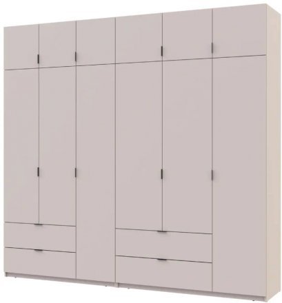 Шафа для одягу Doros Лукас Кашемір 3+3 ДСП 255х50х240 DRS-011714 (42005112)