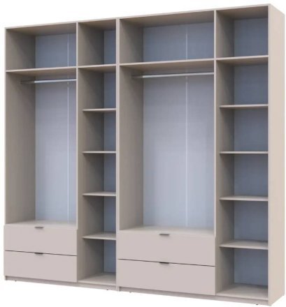 Шафа для одягу Doros Лукас Кашемір 3+3 ДСП 255х50х240 DRS-011714 (42005112)