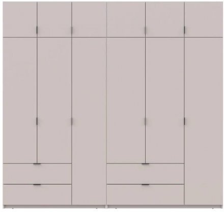 Шафа для одягу Doros Лукас Кашемір 3+3 ДСП 255х50х240 DRS-011714 (42005112)