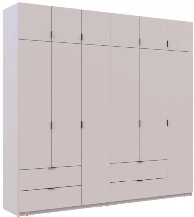 Шафа для одягу Doros Лукас Кашемір 3+3 ДСП 255х50х240 DRS-011714 (42005112)