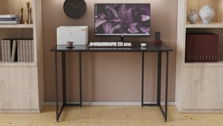 Комп'ютерний стіл Ferrum-decor Ханна 75x140x70 чорний ДСП Сосна Кембра 16мм (FRD-103525)