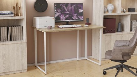 Письмовий стіл Ferrum-decor Ханна 75x120x70 білий ДСП Дуб Сонома 16мм (FRD-104031) Письмовий стіл Ferrum-decor Ханна 75x120x70 білий ДСП Дуб Сонома 16мм (FRD-104031)