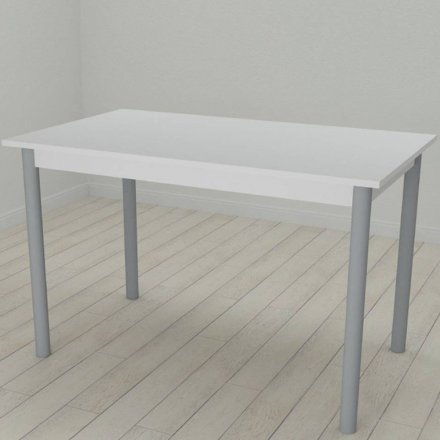 Стіл кухонний Ferrum-decor Беніта 75x120x80 Сірий ДСП Біле 16мм (FRD-106287)