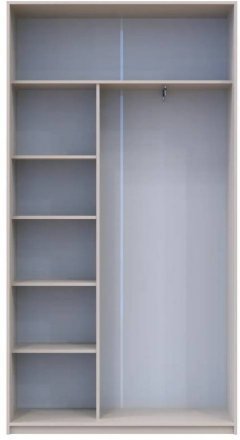 Шафа-купе Doros Сіті Лайт Кашемір 1 ДСП / 1 дзеркало 120х45х225 (80736338)