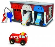 Дерев'яний гараж рятувальних машин із ключами MD4607
