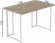 Комп'ютерний стіл Ferrum-decor Ханна 75x120x70 білий ДСП Дуб Сан-Марино 16мм (FRD-104033)