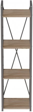 Етажерка 4/34 Ferrum-decor Серії Конект 120x34x28 сірий ДСП Дуб Сан-Марино 16мм (FRD-104284)