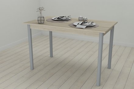 Стіл кухонний Ferrum-decor Беніта 75x120x80 Сірий ДСП Сонома 16мм (FRD-106288)