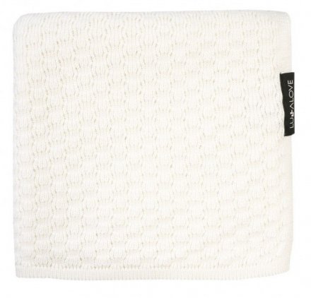Плед плетений Butterfly 90x90 см White Coconut lullalove-0130 Плед плетений Butterfly 90x90 см White Coconut lullalove-0130