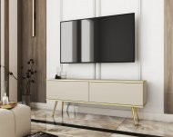 Тумба під телевізор Perfect Home Оро / Oro 2-дверна з золотими ніжками RTV135 Бежевий (PFH-091316) Тумба під телевізор Perfect Home Оро / Oro 2-дверна з золотими ніжками RTV135 Бежевий (PFH-091316)