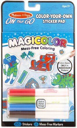 Магические наклейки-раскраски голубые Melissa & Doug MD9130