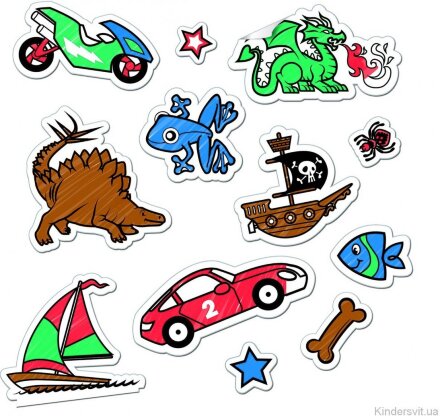 Магические наклейки-раскраски голубые Melissa & Doug MD9130 Магические наклейки-раскраски голубые Melissa & Doug MD9130