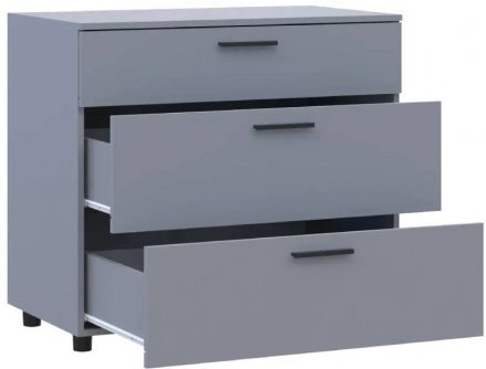 Комод Doros Торн Сірий 3Ш 90х51.6х80 (DRS-012109)