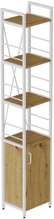 Етажерка 4/34 Ferrum-decor Серії Конект із тумбою 179x34x28 Білий ДСП Артизан (FRD-104475)