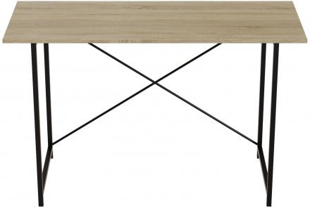 Стіл письмовий Line Лайт Ferrum-decor 750x1200x500 Чорний метал ДСП Дуб Сонома 16 мм (FRD-104853)