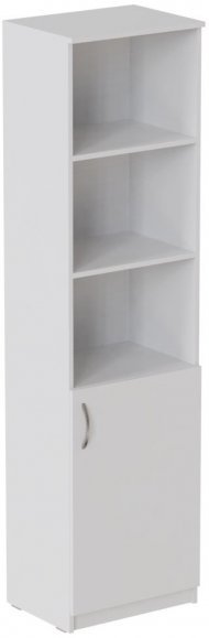 Пенал Анжело Ferrum-decor на 4 полиці з 1 дверима 1900x500x380 ДСП Біле 16 мм (FRD-104948)