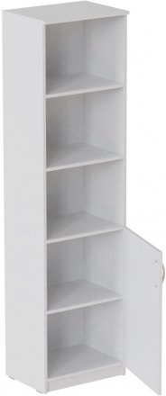 Пенал Анжело Ferrum-decor на 4 полиці з 1 дверима 1900x500x380 ДСП Біле 16 мм (FRD-104948)