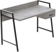 Письмовий стіл Ferrum-decor Комфорт 750x1000x600 Чорний метал ДСП Бетон 32 мм (FRD-103428)