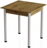 Стіл кухонний Ferrum-decor Агата 75x90x90 Білий ДСП Дуб Артизан 16мм (FRD-105681)
