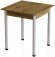 Стіл кухонний Ferrum-decor Агата 75x90x90 Білий ДСП Дуб Артизан 16мм (FRD-105681)