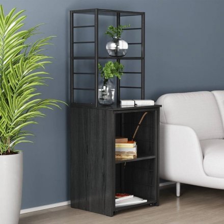 Стіл-тумба трансформер Смарт 3/1 з етажеркою Ferrum-decor 1430x1450x500 Чорний метал ДСП Сосна Кембра 16 мм (FRD-105111) Стіл-тумба трансформер Смарт 3/1 з етажеркою Ferrum-decor 1430x1450x500 Чорний метал ДСП Сосна Кембра 16 мм (FRD-105111)