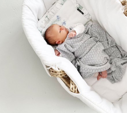 Плед плетений Butterfly 90x90 см Ice Grey lullalove-0154 Плед плетений Butterfly 90x90 см Ice Grey lullalove-0154