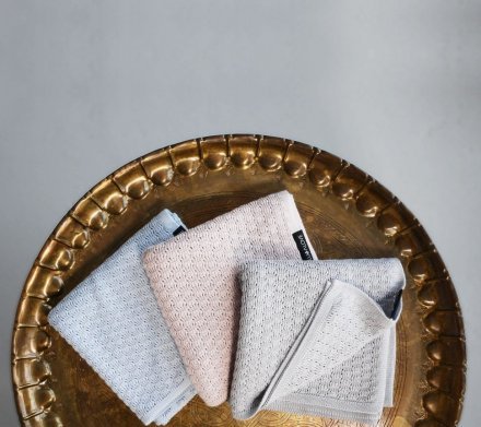 Плед плетений Butterfly 90x90 см Ice Grey lullalove-0154 Плед плетений Butterfly 90x90 см Ice Grey lullalove-0154