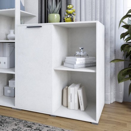 Тумба однодверна LION Краш 82x43x86 см Бетон style (LION-044103) Тумба однодверна LION Краш 82x43x86 см Бетон style (LION-044103)