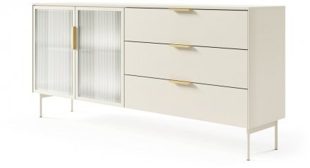 Комод з підсвіткою Perfect Home Лумі / Lumi 2D3S/181 2-дверний з 3 шухлядами Кашемір (PFH-091387)