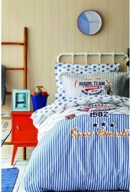 Постільна білизна Challenge mavi 2020-2 блакитний ранфорс підліткова svt-2000022245791 Постільна білизна Challenge mavi 2020-2 блакитний ранфорс підліткова svt-2000022245791