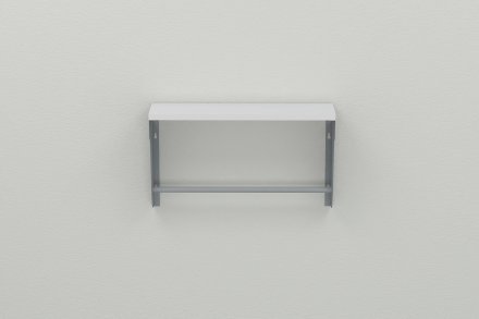 Полиця настінна Ferrum-decor Світ 300x500x150 метал Сірий ДСП Біле 16 мм (FRD-102793)