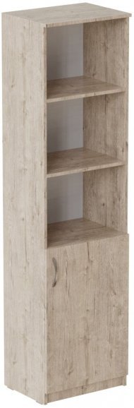 Пенал Анжело Ferrum-decor на 4 полиці з 1 дверима 1900x500x380 ДСП Дуб Сан-Марино 16 мм (FRD-104949)