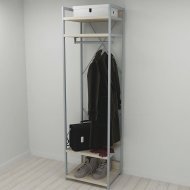 Шафа Гардероб Уні секція 2 серії Конект Ferrum-decor 220x60x50см Сірий метал ДСП Дуб Сонома 32 мм (FRD-104541) Шафа Гардероб Уні секція 2 серії Конект Ferrum-decor 220x60x50см Сірий метал ДСП Дуб Сонома 32 мм (FRD-104541)