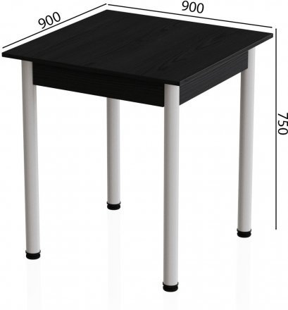Стіл кухонний Ferrum-decor Агата 75x90x90 Білий ДСП Сосна Кембра 16мм (FRD-105682)
