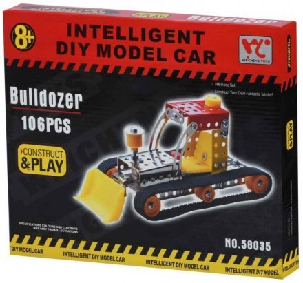 Конструктор металевий Inteligent DIY Model Car Бульдозер 106 ел. 58035Ut