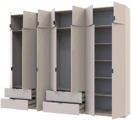 Шафа для одягу Doros Лукас Кашемір 3+4 ДСП 300х50х240 DRS-011718 (42005132) Шафа для одягу Doros Лукас Кашемір 3+4 ДСП 300х50х240 DRS-011718 (42005132)
