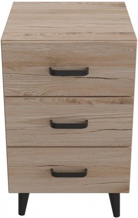 Тумба Віва 3 на конусних ніжках Ferrum-decor 56,5x35x40 Чорний метал ДСП Дуб Сан-Марино 16 мм (FRD-106822) Тумба Віва 3 на конусних ніжках Ferrum-decor 56,5x35x40 Чорний метал ДСП Дуб Сан-Марино 16 мм (FRD-106822)
