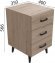 Тумба Віва 3 на конусних ніжках Ferrum-decor 56,5x35x40 Чорний метал ДСП Дуб Сан-Марино 16 мм (FRD-106822) Тумба Віва 3 на конусних ніжках Ferrum-decor 56,5x35x40 Чорний метал ДСП Дуб Сан-Марино 16 мм (FRD-106822)