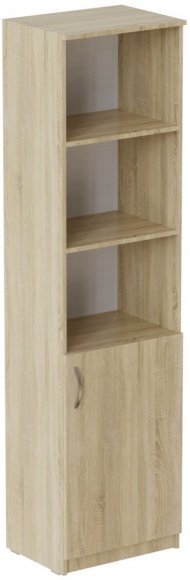 Пенал Анжело Ferrum-decor на 4 полиці з 1 дверима 1900x500x380 ДСП Дуб Сонома 16 мм (FRD-104951)