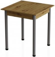 Стіл кухонний Ferrum-decor Агата 75x90x90 Сірий ДСП Дуб Артизан 16мм (FRD-105683)