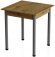 Стіл кухонний Ferrum-decor Агата 75x90x90 Сірий ДСП Дуб Артизан 16мм (FRD-105683)