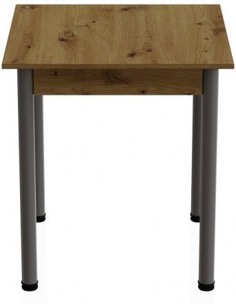 Стіл кухонний Ferrum-decor Агата 75x90x90 Сірий ДСП Дуб Артизан 16мм (FRD-105683)