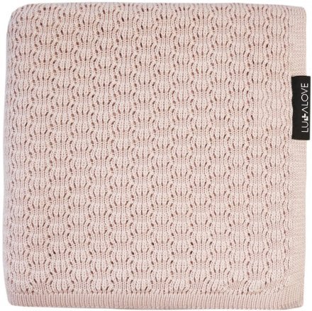 Плед плетений Butterfly 90x90 см Blush lullalove-0147