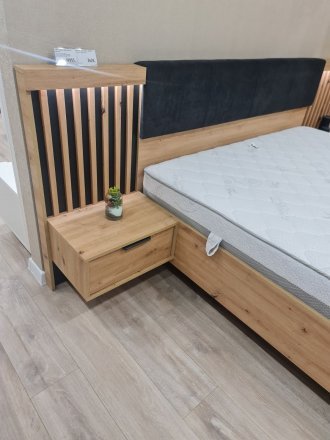 Тумби приліжкові 2 шт. Perfect Home Таллі / Tally з 2 шухлядами 1S/51 Дуб артизан/антрацит (PFH-091098)