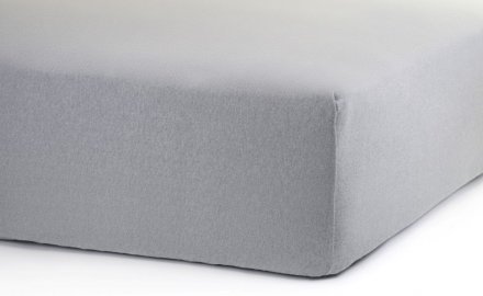Простирадло на резинці Софт Найт сіра трикотаж 160х200 см