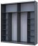 Шафа-купе двохдверна Doros G-Caiser 220х60х240 см Графіт/Бетон (DRS-011231) Шафа-купе двохдверна Doros G-Caiser 220х60х240 см Графіт/Бетон (DRS-011231)