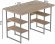 Комп'ютерний стіл Ferrum-decor Карен 75x120x60 сірий ДСП Дуб Сан-Марино 32мм (FRD-102426)