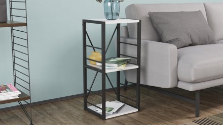 Етажерка 3/34 Ferrum-decor Серії Конект 73x34x28 чорний ДСП Біле 16мм (FRD-104289) Етажерка 3/34 Ferrum-decor Серії Конект 73x34x28 чорний ДСП Біле 16мм (FRD-104289)